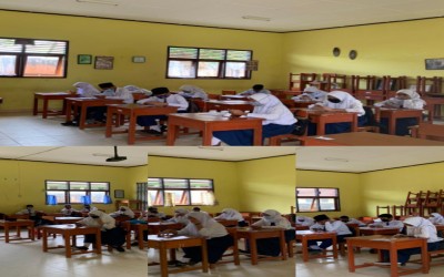 Jelang Ujian Madrasah, MTs Negeri 1 Belitung Melaksanakan Simulasi UMBK